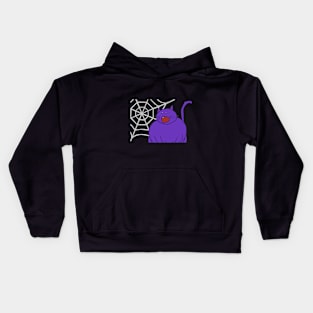 ULTRAVIOLET VERY CRAZY CAT Kids Hoodie